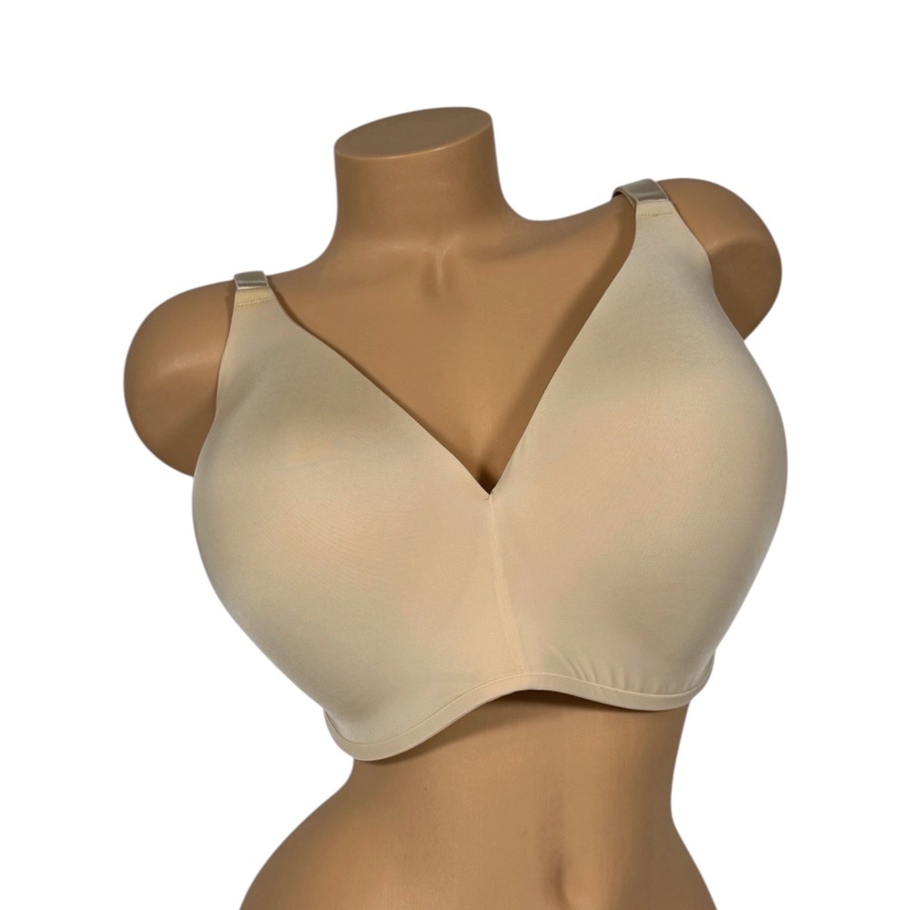Soma Vanishing 360 Size 44DD‎ Bra Beige Nude Plunge Full Coverage 032401